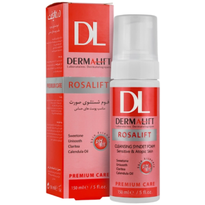 فوم شستشوی صورت رزالیفت درمالیفت مناسب پوست های حساس و آتوپیک 150 میل